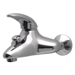 LISCAMM rubinetto monocomando vasca esterno con kit finitura cromo