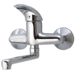 LISCAMM miscelatore cucina a parete finitura cromo