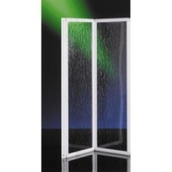 KETCH Pieghevole vasca finitura bianco 2 ANTE acrilico (misura 120 h.140)