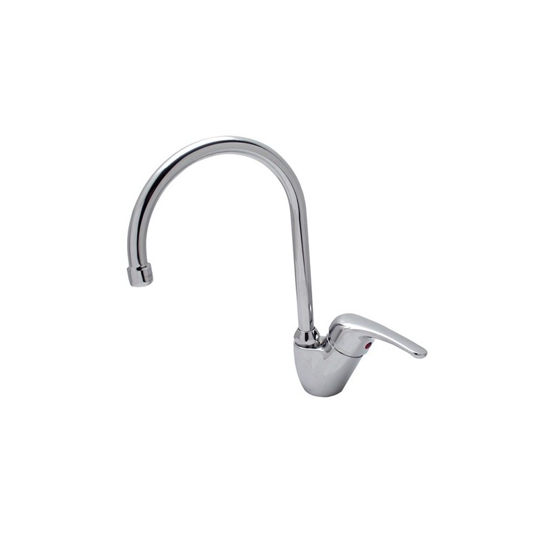 ONDA rubinetto monocomando lavello laterale bocca a "P"