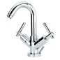 ROAMING MONOLEVA rubinetto monoforo lavabo con scarico 1" 1/4 finitura cromo