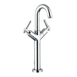 ROAMING MONOLEVA rubinetto monoforo lavabo prolungato con scarico 1" 1/4 finitura cromo