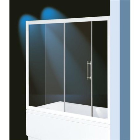 BLOOM BATH Sopravasca finitura bianco 180 cm trasparente (misura 175/180 h.140)