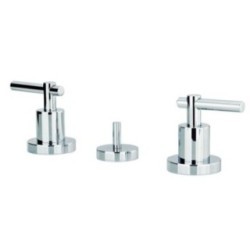 ROAMING MONOLEVA batteria bidet 3 fori con scarico 1" 1/4 finitura cromo