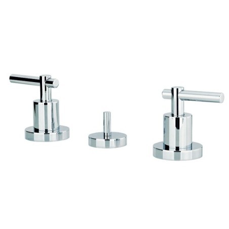 ROAMING MONOLEVA batteria bidet 3 fori con scarico 1" 1/4 finitura cromo