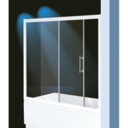 BLOOM BATH Sopravasca finitura cromo 175 cm trasparente (misura 170/175 h.140)