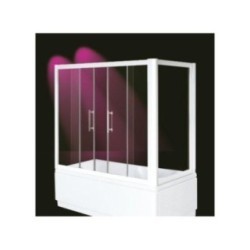 ZED BATH Sopravasca finitura bianco 135 cm trasparente (misura 130/135 h.140)