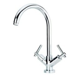 ROAMING MONOLEVA rubinetto monoforo lavello bocca a "P" ø 26 finitura cromo