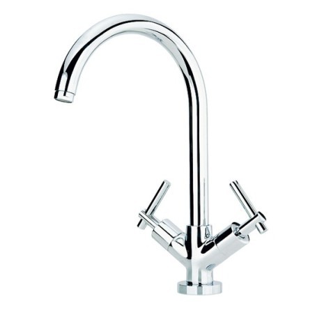 ROAMING MONOLEVA rubinetto monoforo lavello bocca a "P" ø 26 finitura cromo