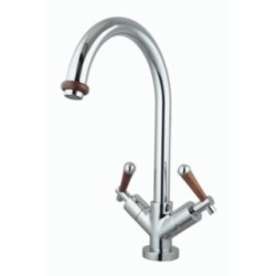 ROAMING MONOLEVA rubinetto monoforo lavello bocca a "P" ø 26 finitura cromo