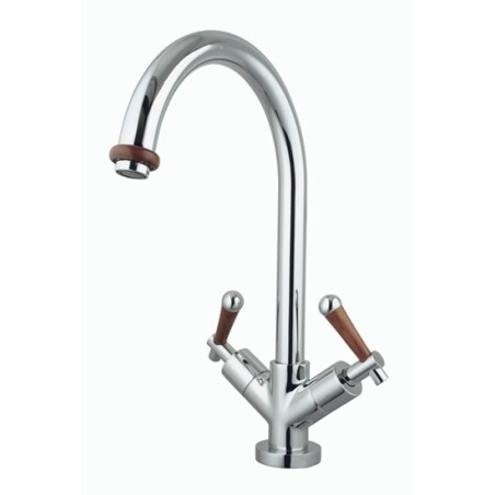 ROAMING MONOLEVA rubinetto monoforo lavello bocca a "P" ø 26 finitura cromo