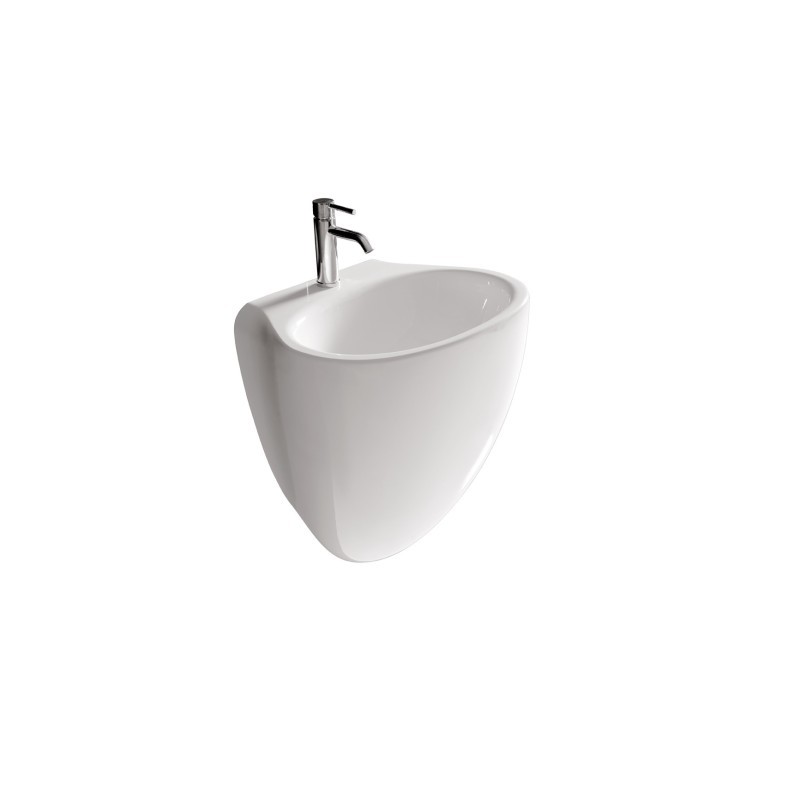 ERGO lavabo cm 55x45xh60, senza foro troppopieno