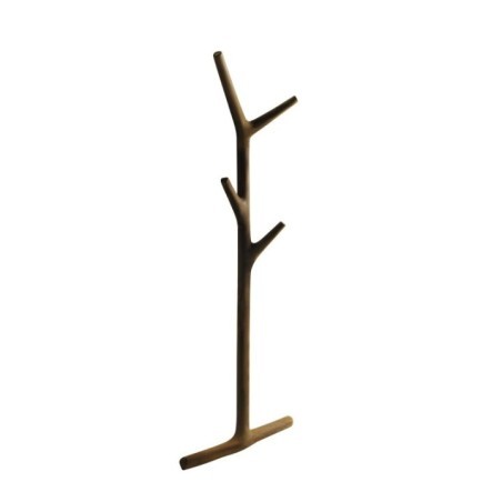 ERGO attaccapanni-portasciugamani  in legno massello di iroko h 102