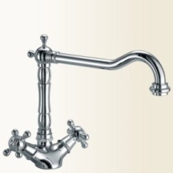 PAPIRO monoforo per lavello canna antica finitura vecchio bronzo