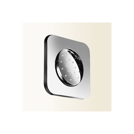 WELLNESS Soffioncino quadrato ad incasso cromo