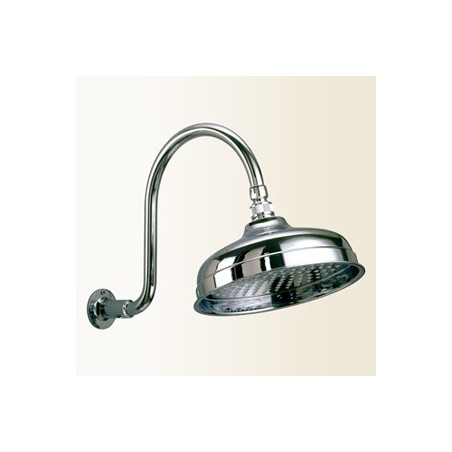 WELLNESS kit soffione retrò diam.200 in ottone finitura cromo
