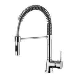 HI-TECH miscelatore lavello con mollettone sottopensile finitura cromo