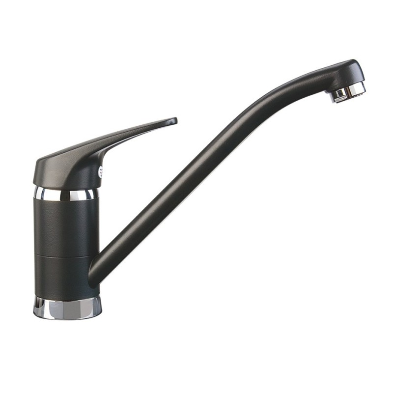 PLUSMIX miscelatore monocomando con canna a tubo finitura cromo