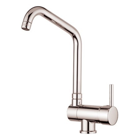 HI-TECH miscelatore cucina sottofinestra con canna abbattibile finitura cromo