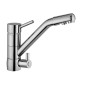 IDEALAQUA Rubinetto cucina a 3 vie separate finitura cromo