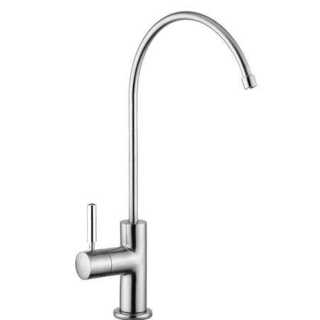 IDEALAQUA rubinetto monovia in acciaio inox finitura satinato