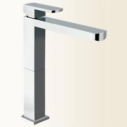 SOPHIE miscelatore monocomando lavabo con prolunga 130mm finitura nickel spazzolato