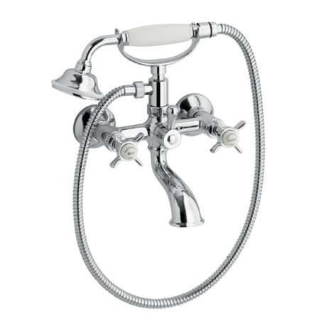 CLASSICA gruppo vasca esterno completo di doccetta e flessibile