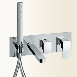 SOPHIE miscelatore per vasca ad incasso con deviatore e kit  finitura cromo