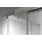 BRIO Box doccia Angolare scorrevole finitura bianco 70-90 cm trasparente (misura 62/72-80/90 h.185)