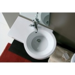 TUTTO-EVO lavabo sospeso 75 dx
