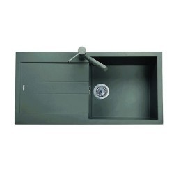 ELEGANCE 99.10 Lavello cucina ad una vasca più scolapiatti finitura micro ultragranit 56 jasmine