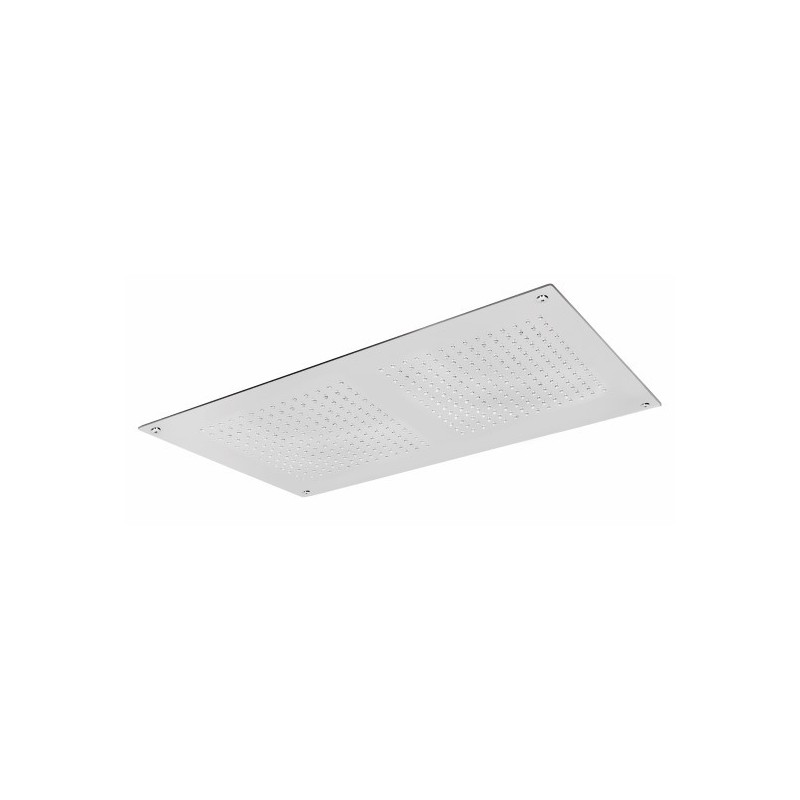 Soffione da incasso in acciaio inox monogetto 700x400