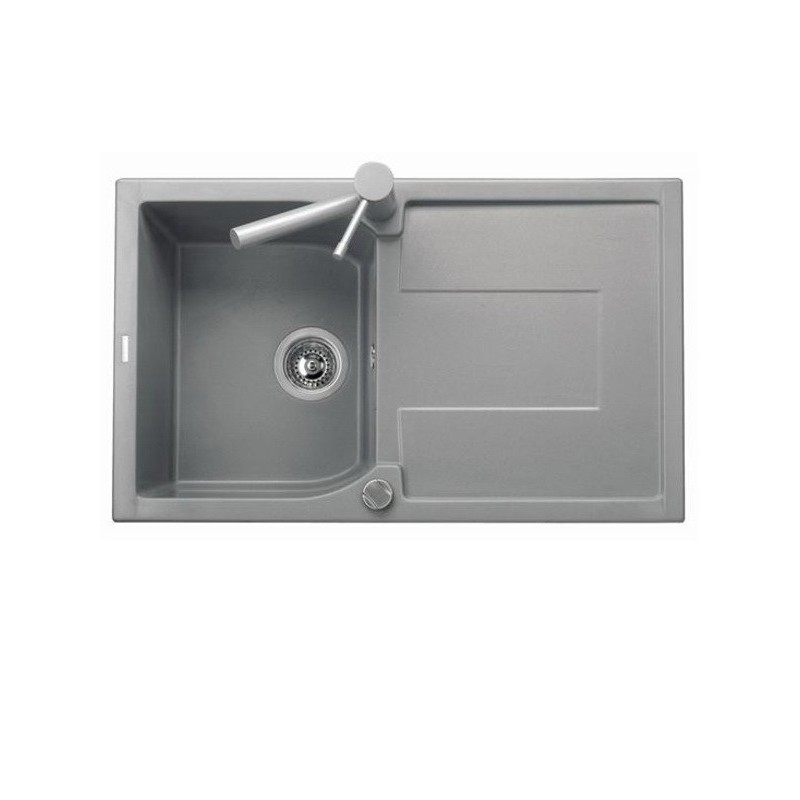 CORAX 79.10 Lavello cucina ad una vasca più scolapiatti finitura micro ultragranit 55 sahara