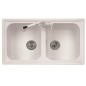 ATLANTIC 86.20 Lavello cucina a due vasche finitura ultrametal 42 titanio