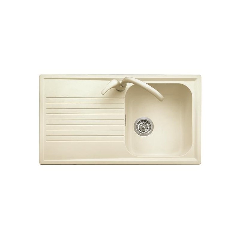 ATLANTIC 86.10 Lavello cucina ad una vasca più scolapiatti finitura micro ultragranit 56 jasmine