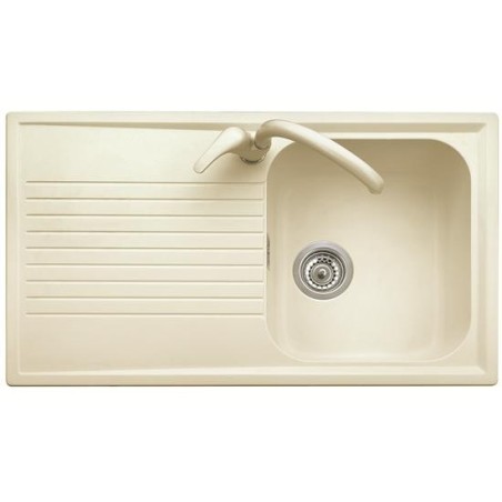 ATLANTIC 86.10 Lavello cucina ad una vasca più scolapiatti finitura micro ultragranit 56 jasmine