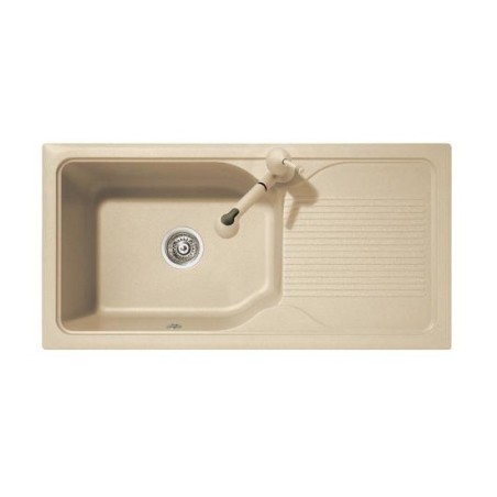 HARMONY 99.10 Lavello cucina ad una vasca più scolapiatti  finitura micro ultragranit 55 sahara