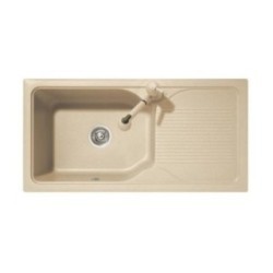 HARMONY 99.10 Lavello cucina ad una vasca più scolapiatti  finitura micro ultragranit 95 nero ebony