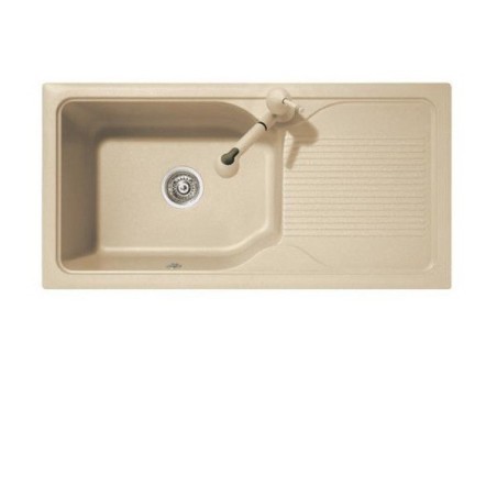 HARMONY 99.10 Lavello cucina ad una vasca più scolapiatti finitura ultrametal 42 titanio