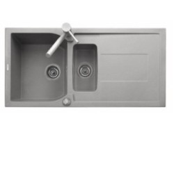 CORAX 99.15 Lavello cucina a due vasche più scolapiatti finitura micro ultragranit 56 jasmine