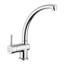 EUROMIX miscelatore monocomando con canna fusa finitura microultragranit 70 black matt