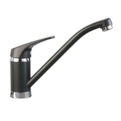 PLUSMIX miscelatore monocomando con canna a tubo finitura ultrametal 44 nero