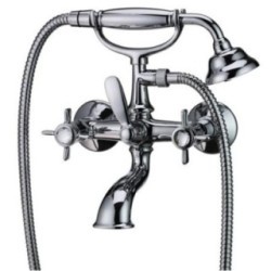 BIJOU gruppo vasca esterno con kit finitura cromo