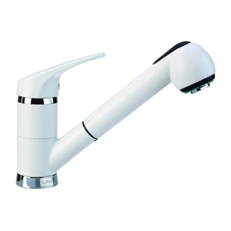 PLUSMIXEXT miscelatore monocomando con doccia estraibile finitura ultrametal 44 nero