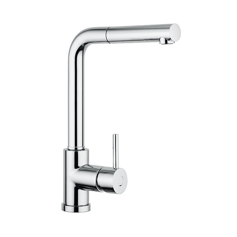 VEMIXEXTL miscelatore monocomando con doccia estraibile finitura cromo/ultrametal 41 alluminio