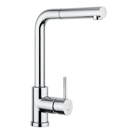 VEMIXEXTL miscelatore monocomando con doccia estraibile finitura cromo/ultrametal 44 nero