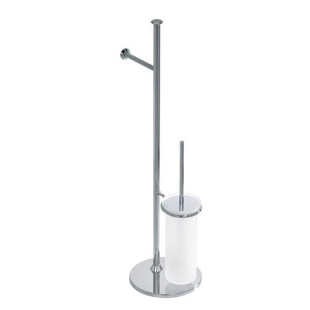 CLASSICA Piantana porta rotolo e porta scopino