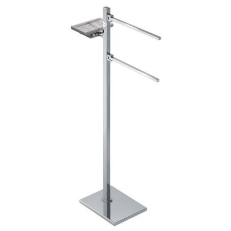 CUBE Piantana con elementi mobili - 2 portasalviette e sapone