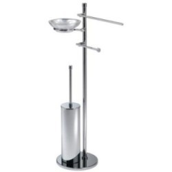 DECO' Piantana con elementi mobili - p.salviette, p.rotolo, p.scopino e p.sapone -