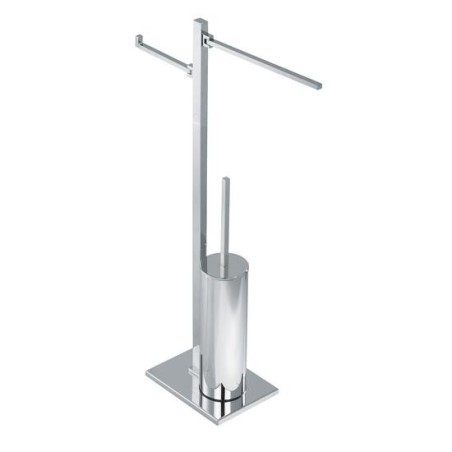 MATISSE Piantana con elementi mobili - porta salviette, porta rotolo e scopino -